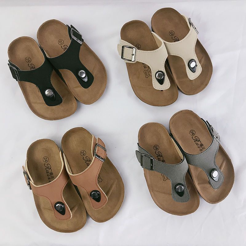 * * Sandal Dạng Lật Nút B * Chính Hãng Mùa Hè Cỡ Nhỏ Vừa Lớn Chống Trượt Đơn Giản cho Mẹ Và bé Đi Biển