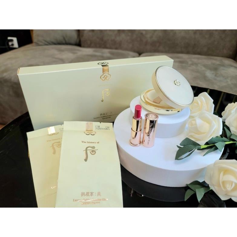 Hộp phấn nước Whoo Cushion  Gongjinhyang Mi Luxury Golden Cushion Glow