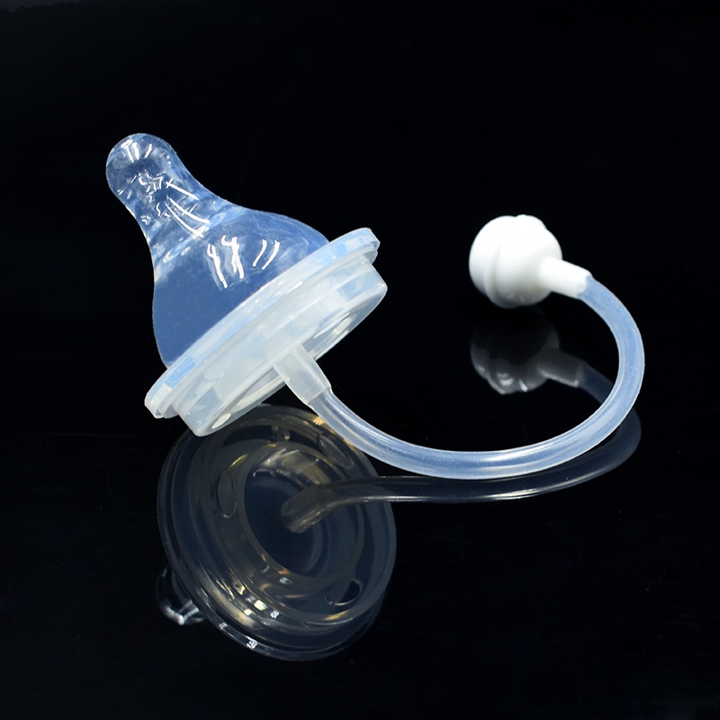 Bình Sữa Có Ống Hút Chống Tràn 5cm Cao Cấp Cho Bé