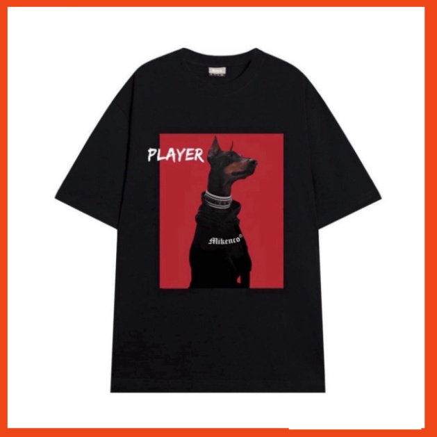 Áo thun hè Chó P.LAYER họa tiết bắt mắt ấn tượng phong cách cực chất dáng U.NISEX nam nữ Giá sinh viên Cò Vạc | BigBuy360 - bigbuy360.vn