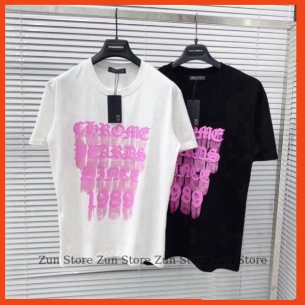 Áo Phông Nam Nữ Premium Cotton in Chữ Chrome Hearts 1989. Ao thun Unisex hotrend 2023 Cò Vạc