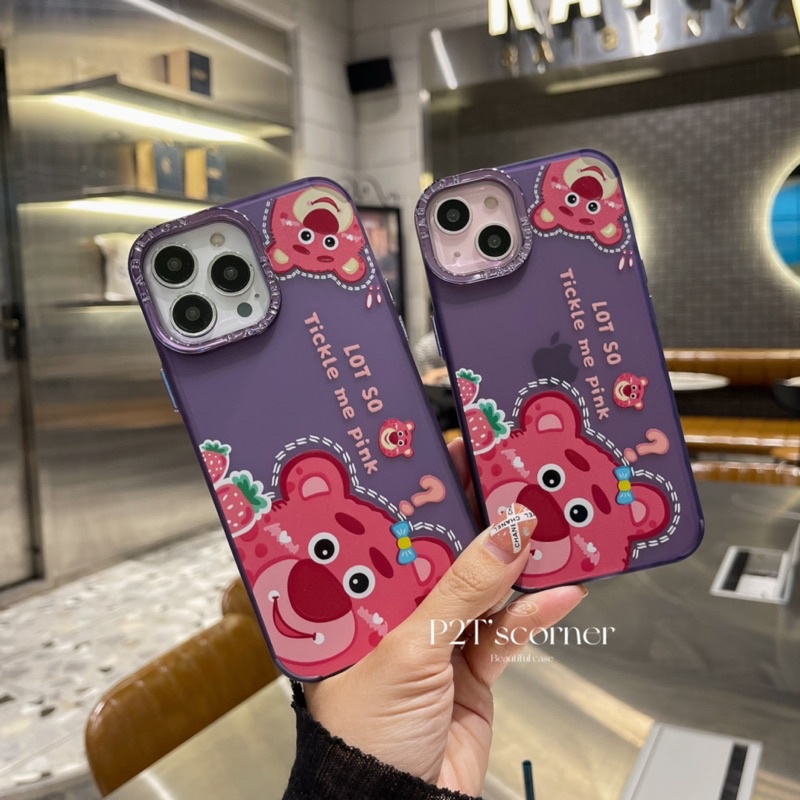 Ốp gấu dâu tím