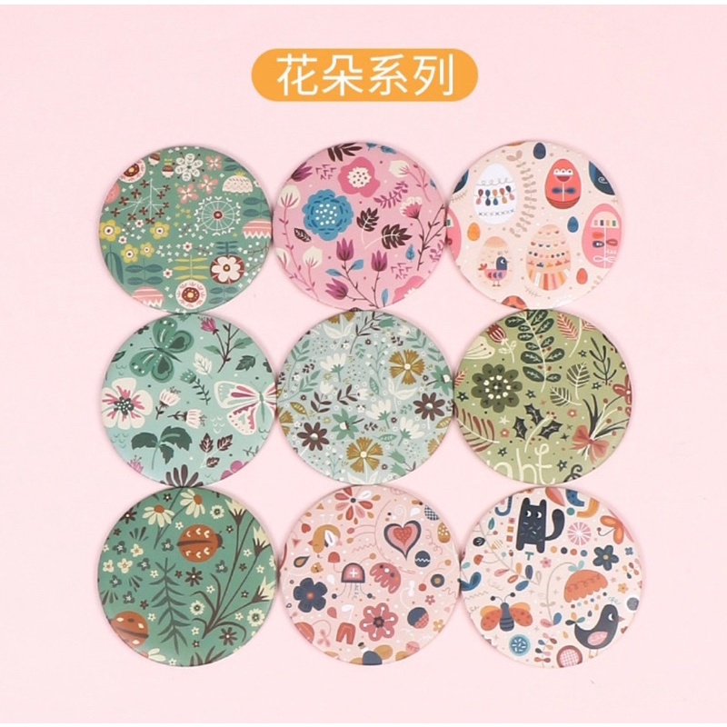 Gương tròn bỏ túi mini hoạt hình dễ thương giao ngẫu nhiên