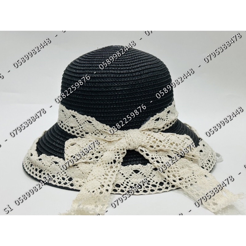 NÓN CÓI VÀNH CỤP PHỐI NƠ REN SIÊU XINH CHO NỮ CỰC SANG CHẢNH
