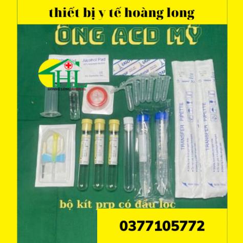 Bộ kit PRP xịn có ống áp lực âm và chất hoạt hóa