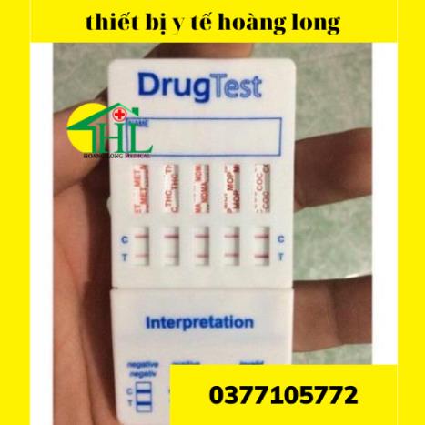 Que thử, test thử nhanh ma túy chất gây nghiện 5 chân Amvi - Test que thử ma tuý 5 chân