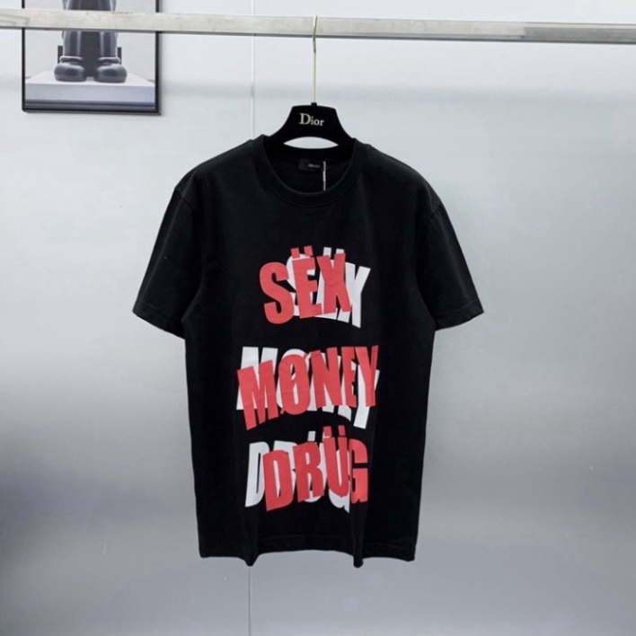 Áo Phông Nam Nữ Premium In Nổi Chữ Sex Money Drug - Chất Liệu Cotton Co Dãn 4 Chiều Cực Chất Unisex | BigBuy360 - bigbuy360.vn