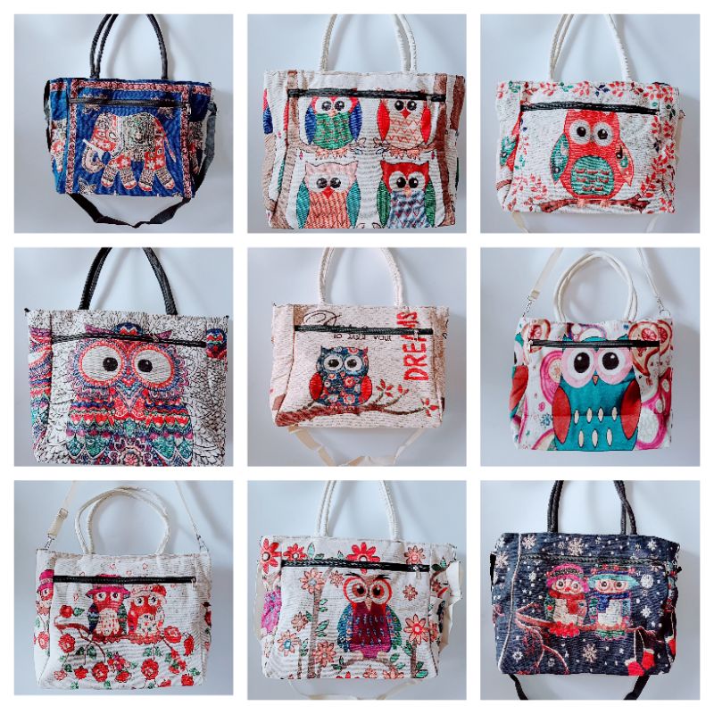 Túi đeo thổ cẩm 2 ngăn khoá, túi thổ cẩm 3 quai size to 30*45cm, Túi đựng laptop