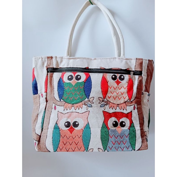Túi đeo thổ cẩm 2 ngăn khoá, túi thổ cẩm 3 quai size to 30*45cm, Túi đựng laptop