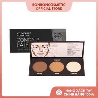 PHẤN TẠO KHỐI 3 Ô CITY COLOR CONTOUR EFFECTS PALETTE