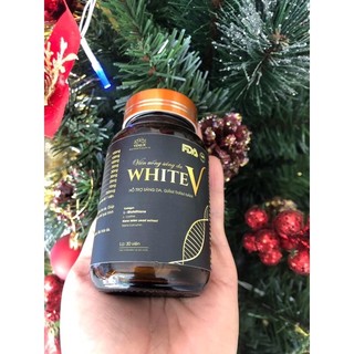 Viên uống trắng da venux whitev giúp trắng da toàn thân mờ thâm nám - hộp 30 viên