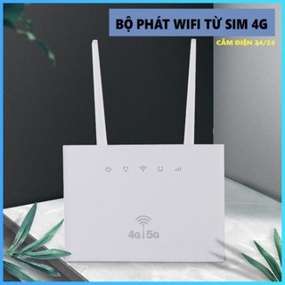 Cục phát wifi từ sim 4g, bộ phát wifi 4g 5g cpe tu909 có 3 cổng wan/lan, 2 ăng ten