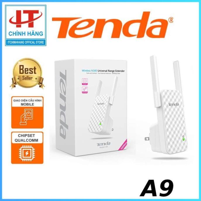 Tenda Bộ kích sóng Wifi A9 Chuẩn N 300Mbps - Bảo hành 24 tháng