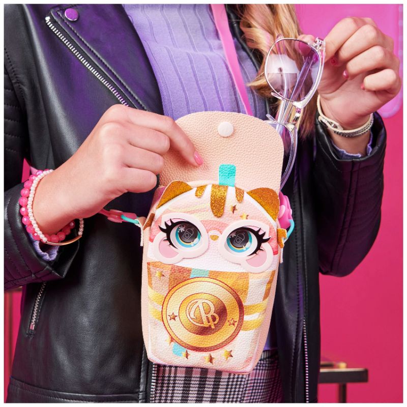 Túi Đeo Chéo Bé Gái Purse Pets Catpuchino Có Đèn, Âm Thanh