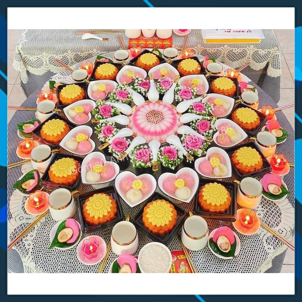 Bát Đĩa Decor 💐 Chén Dĩa Dễ Thương 💐 Đĩa Sứ Đĩa tim viền đen đựng và trang trí đồ ăn siêu đẹp