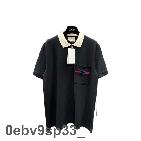 Giá Sỉ CHo Áo polo Gucci trơn phối túi hot trend Nam nữ New 2023
