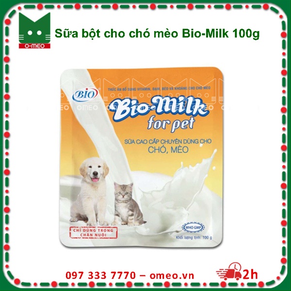 SỮA BỘT CHO CHÓ MÈO BIO MILK 100g