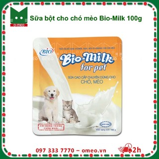 Sữa bột cho chó mèo bio milk 100g