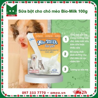 SỮA BỘT CHO CHÓ MÈO BIO MILK 100g