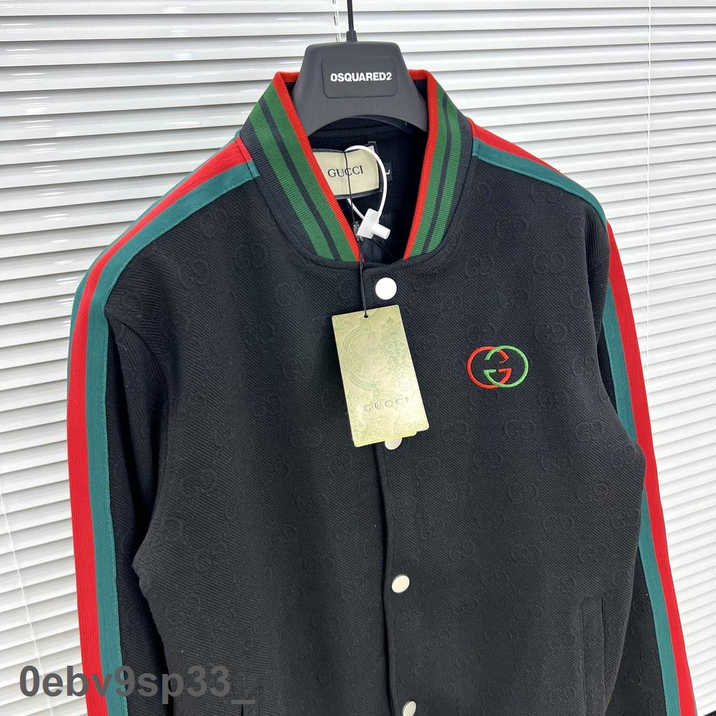 Chính Hãng Hot Áo khoác bomber Gucci vân nổi thiết kế hot trend Nam nữ New 2022