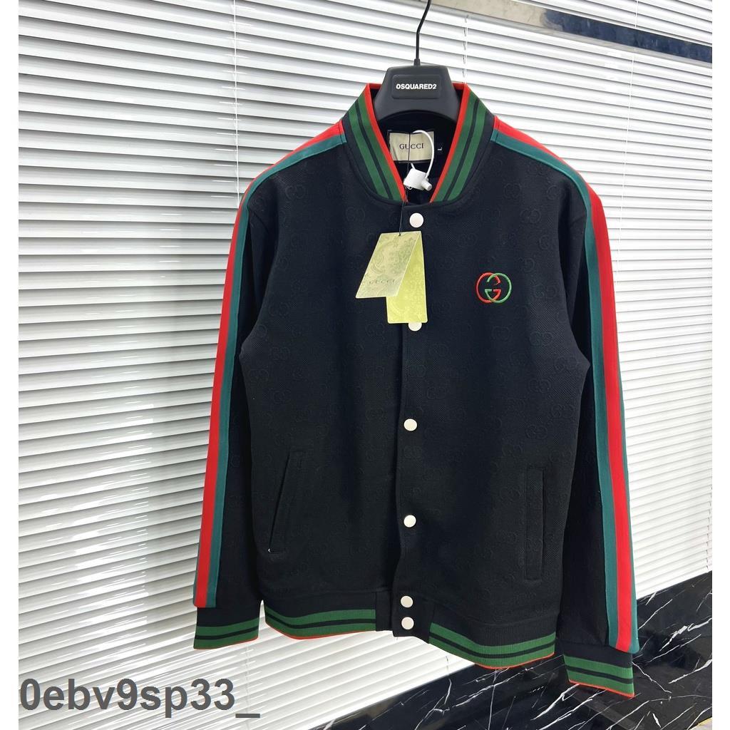 Chính Hãng Hot Áo khoác bomber Gucci vân nổi thiết kế hot trend Nam nữ New 2022