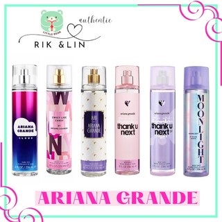 Auth_ thank u next | moonlight | sweet like candy | ariana clouds | ari by ariana - xịt thơm body mist ariana grande