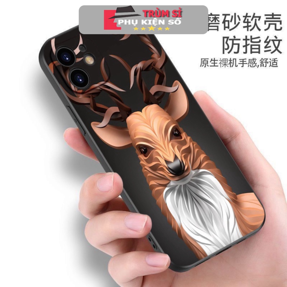 Ốp lưng iphone hươu sừng nâu trắng đặc biệt 6/ 6 PLUS/ 7/ 7 PLUS/ 8/ 8 PLUS/X/ XSMAX 11 12 13 14 plus promax q1048 TSPKS