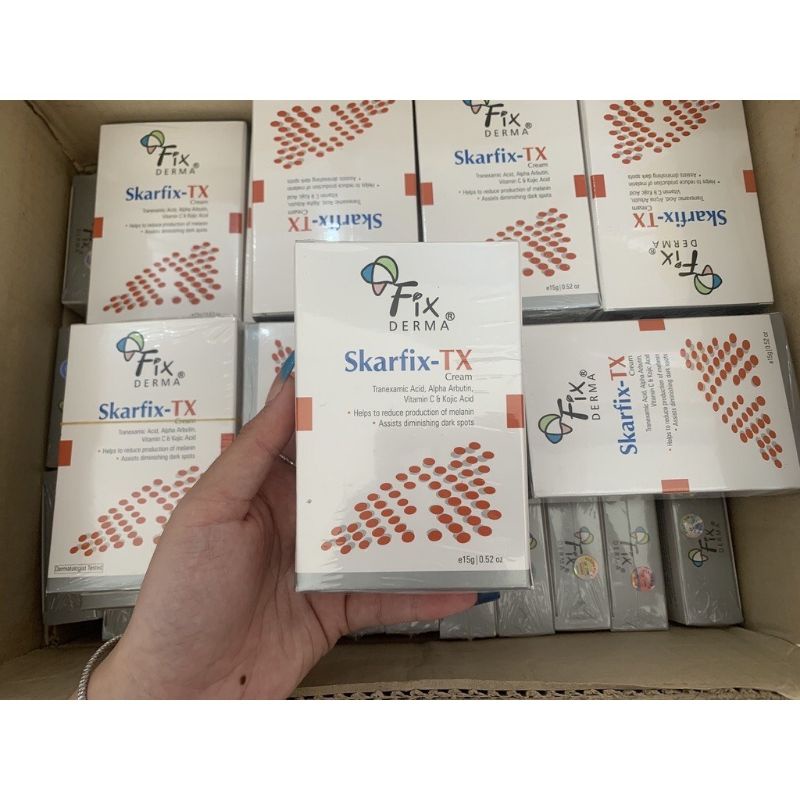 KEM TRẮNG DA, MỜ THÂM, GIẢM NÁM FIXDERMA SKARFIX - TX CREAM 15GRAM