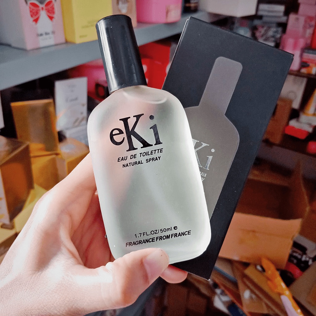 Kết hợp Nến thơm + Nước Hoa EKi Nam Cá Tính Mạnh Mẽ Mam Tính Lưu Hương Lâu Đến 12h  50ml chính hãng