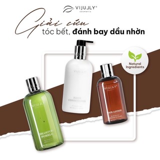 Combo bưởi vijully - bộ gội xả xịt bưởi chăm sóc tóc