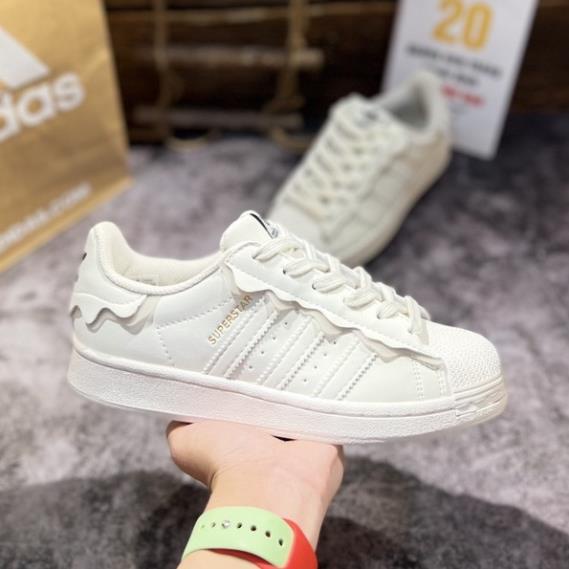 Giày superstar phiên bản đặc 2022 biêt ba màu kem hồng xanh full size nam nữ đầy đủ bill box túi hộp/chuyên giày cao ấp