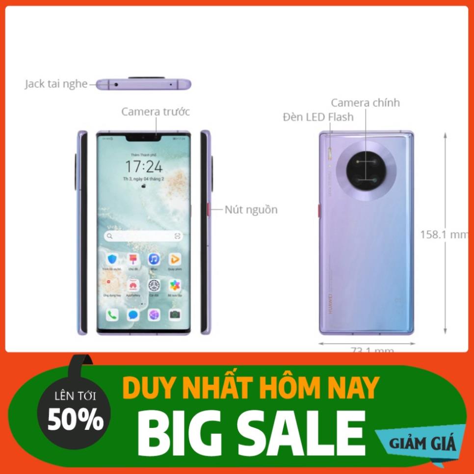 [SALE CỰC SỐC] Điện thoại Huawei Mate 30 Pro (8GB/256GB) - Hàng chính hãng nguyên seal HÀNG CHÍNH HÃNG | BigBuy360 - bigbuy360.vn