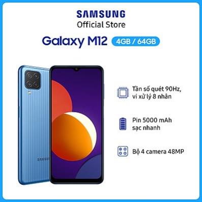 Điện thoại SAMSUNG GALAXY M12- Hàng CHÍNH HÃNG Nguyên Seal bảo hành 12 tháng