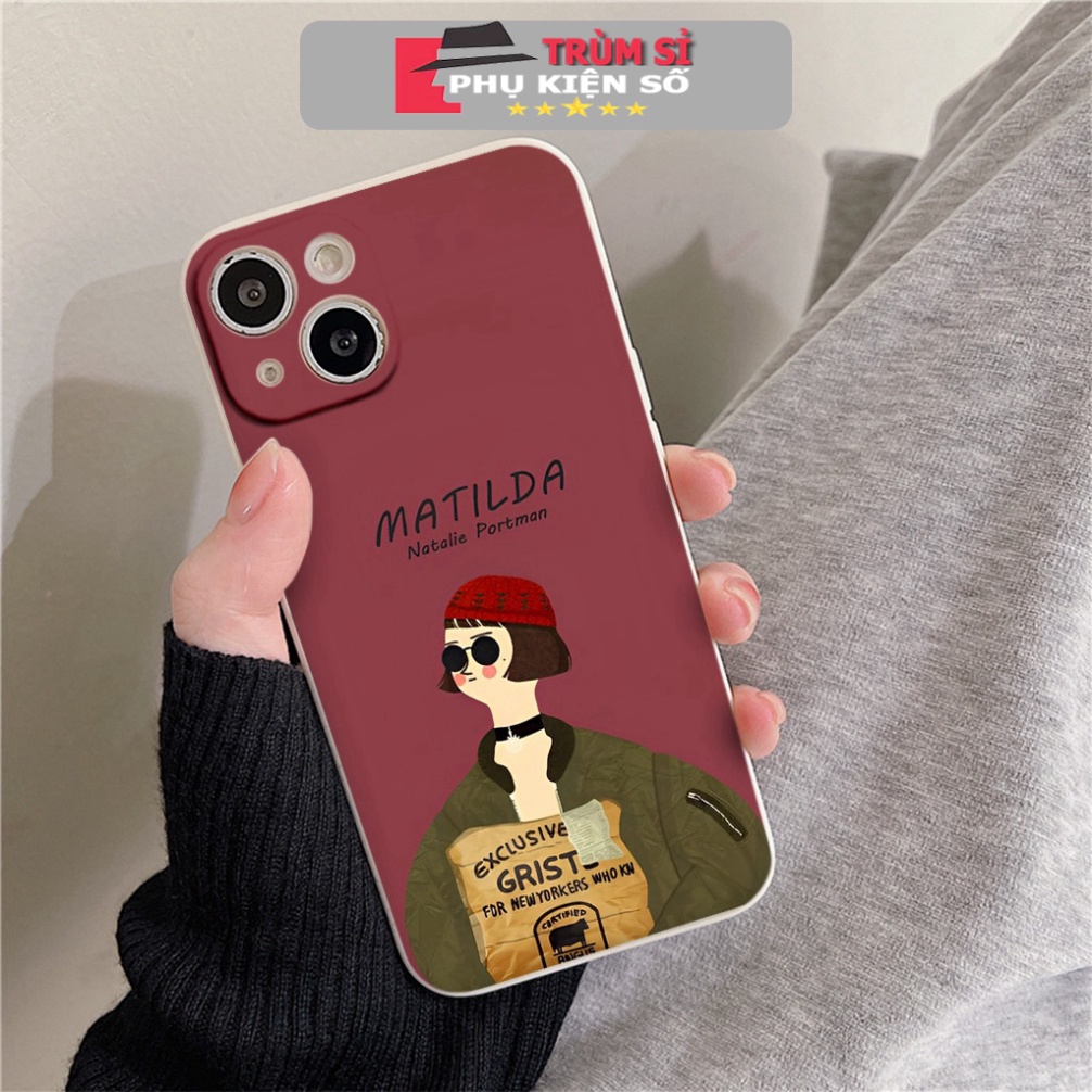 Ốp Điện Thoại Cô gái Matilda siêu ngầu Cho iPhone 14 Pro max 13 Pro max 12 Pro max 11 Pro max xr xs max e5350 TSPKS30