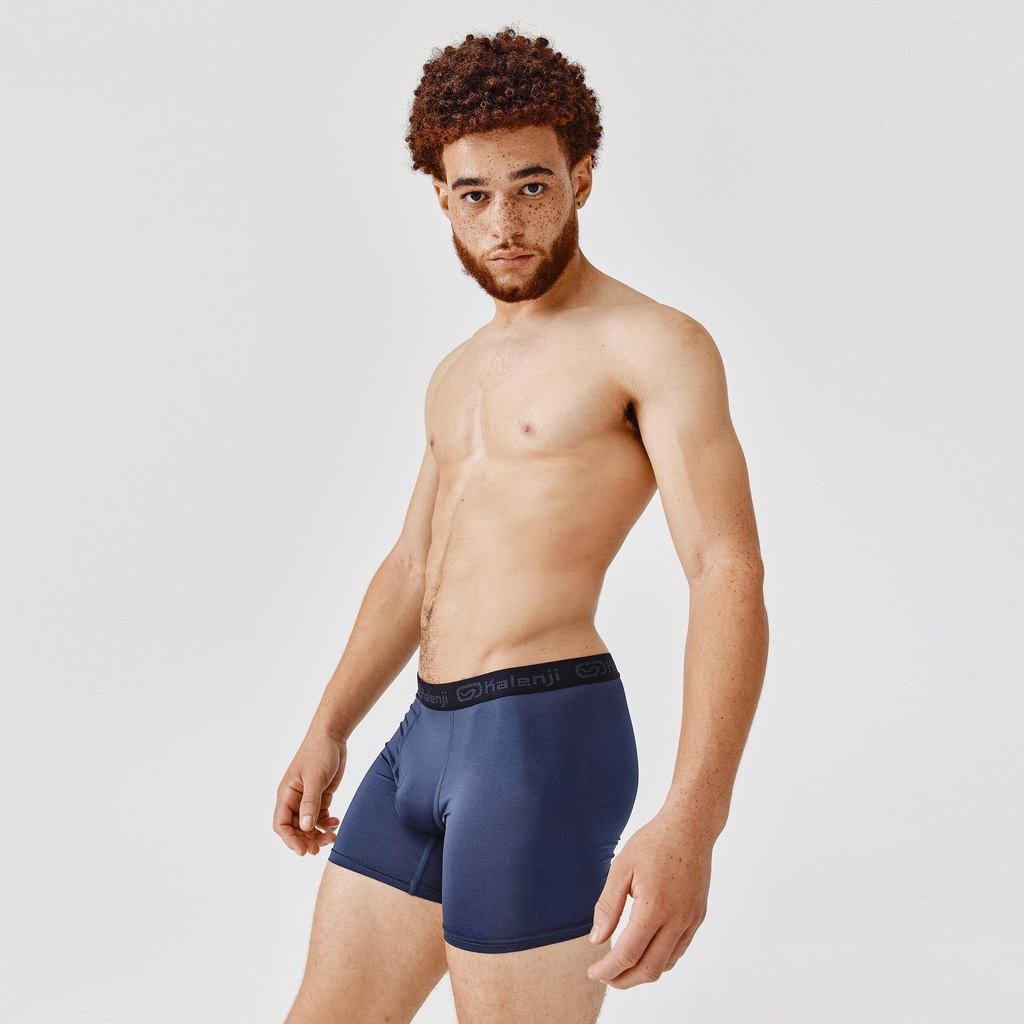 Quần lót boxer chạy bộ thoáng mát cho nam màu xanh dương Kalenji DECATHLON KALENJI Mã sản phẩm: 8573734