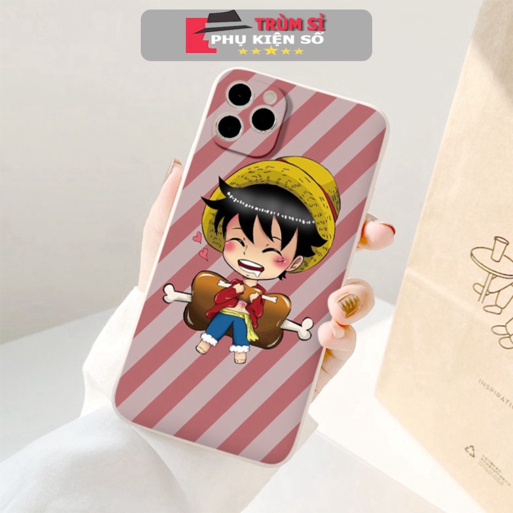 Ốp lưng dẻo iPhone one pie.ce ăn đùi gà cho 14 13 12 Mini 12 Pro Max 11Pro Pro Max/ Xs Max/ XR 7 SE e4531 TSPKS30