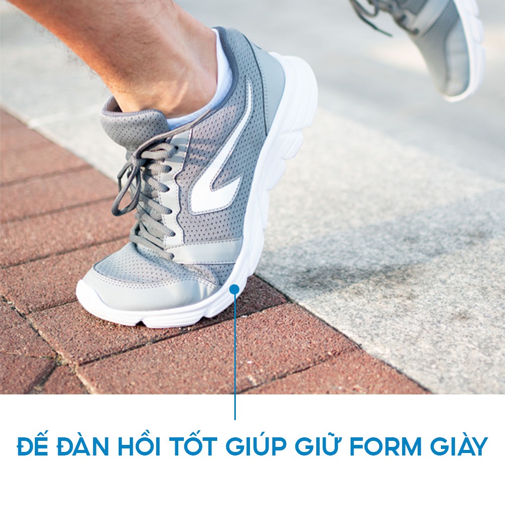 Giày chạy bộ nam Decathlon Run One siêu nhẹ màu xám