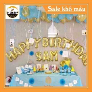 Hot!! Bóng hình chữ Happy Birthday trang trí sinh nhật