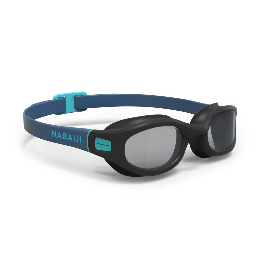 Kính bơi tròng kính sẫm màu Soft 100 cỡ L Xanh dương DECATHLON NABAIJI mã 8574361