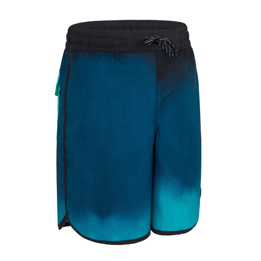Quần short lướt sóng 500 cho bé trai Xanh dương/Đen DECATHLON OLAIAN mã 8670260