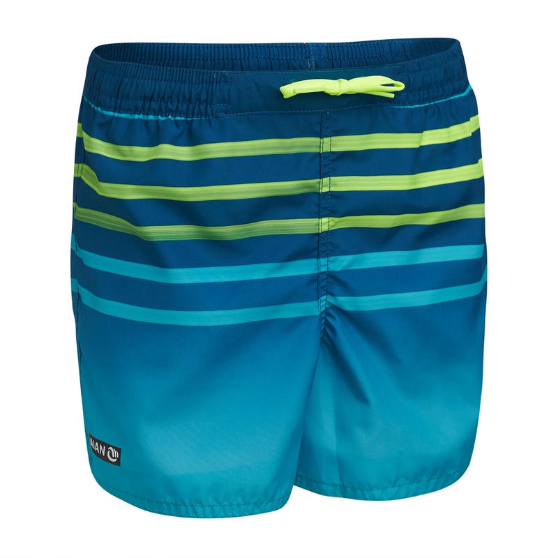 Quần short lướt ván 100 Tokyo cho trẻ em Ngọc lam DECATHLON OLAIAN mã 8559017