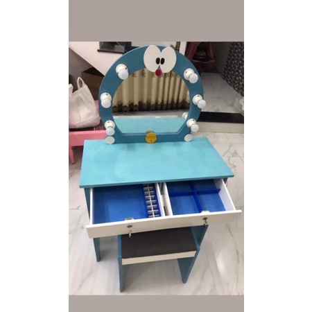 BÀN TRANG ĐIỂM ĐOREMON GỖ - NHẬN THIẾT KẾ THEO MẪU THEO SIZE