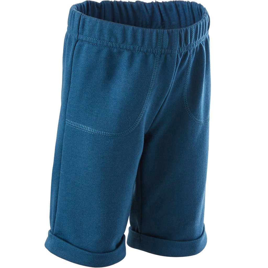 Quần Shorts Gym trẻ em 500 Xanh Petrol DECATHLON DOMYOS mã 8516340