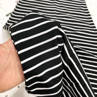 Váy cotton 3 lỗ kẻ ngang