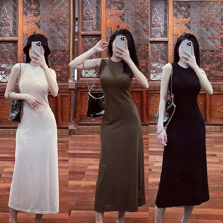 Váy 3 lỗ cotton tăm