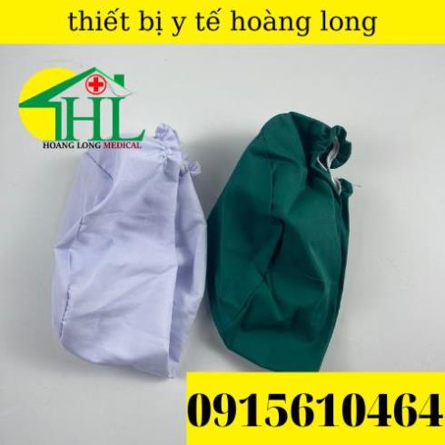Mũ, nón vải chùm đầu có chum co giãn điều chỉnh thoải mái cho nhân viên y tế, y tá, điều dưỡng, dược sĩ, kĩ thuật viên