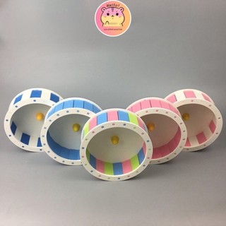 Wheel hamster gỗ DIY nhiều màu - Gia Đình Hamster