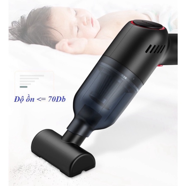 Máy Hút Bụi Cầm Tay Không Dây Mini Lực Hút 12000 DPA, Pin Sạc Cao Cấp, Hút Bụi Giường, Sofa, Ô Tô - HB3