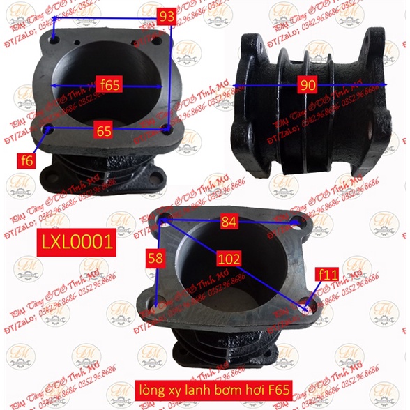 lòng xy lanh bơm hơi F65