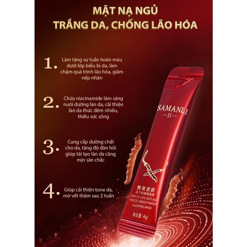 Hộp 20 Mặt Nạ Đông Trùng Hạ Thảo SAMANLI